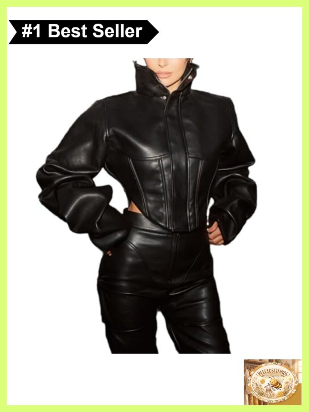 Women Faux Leather Jacket Retro Zip Up Motorcycle Crop Bomber Streetwear